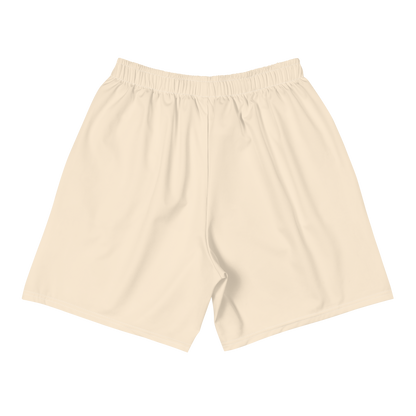 Michigan Upper Peninsula Athletic Shorts (w/ UP USA Flag) | Men's - Champagne White