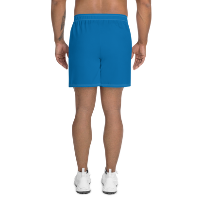 Michigan Upper Peninsula Athletic Shorts (w/ UP USA Flag) | Men's - Azure