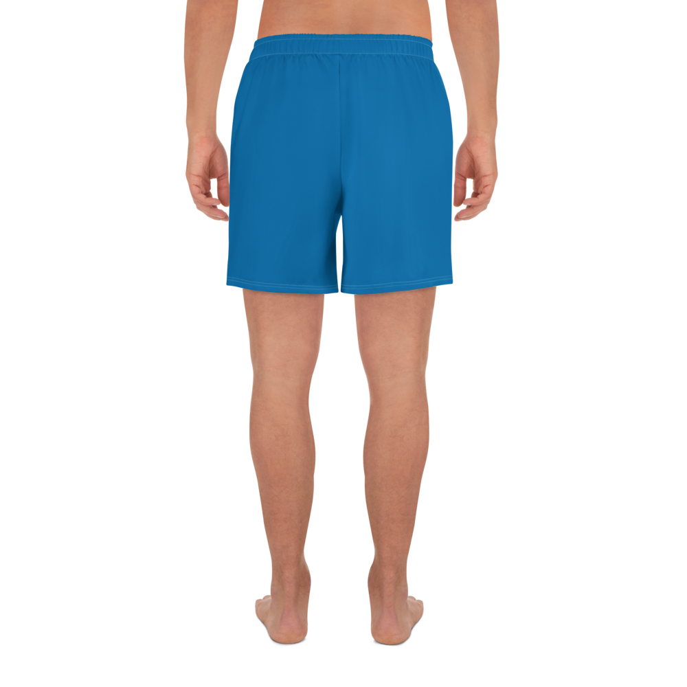 Michigan Upper Peninsula Athletic Shorts (w/ UP USA Flag) | Men's - Azure