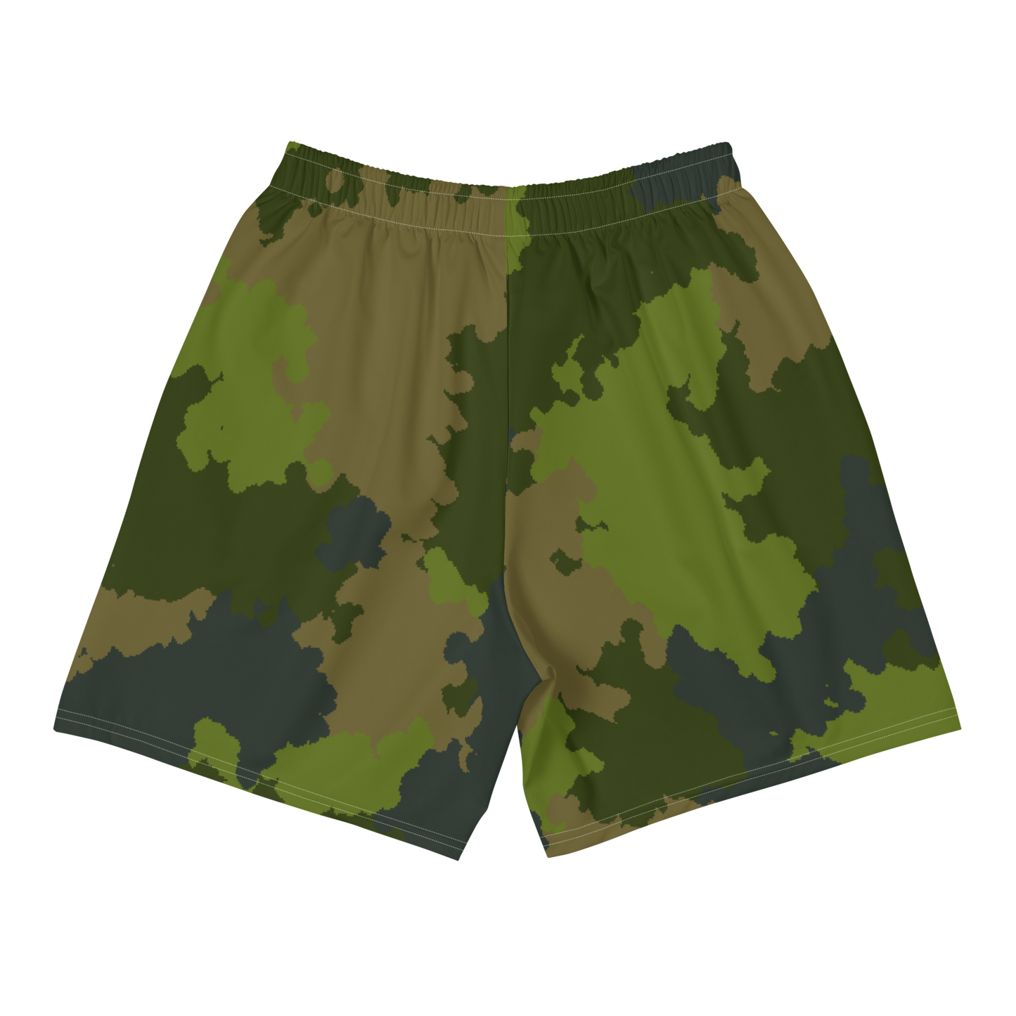 Michigan Upper Peninsula Athletic Shorts (w/ UP USA Flag) | Men's - Woodland Camo