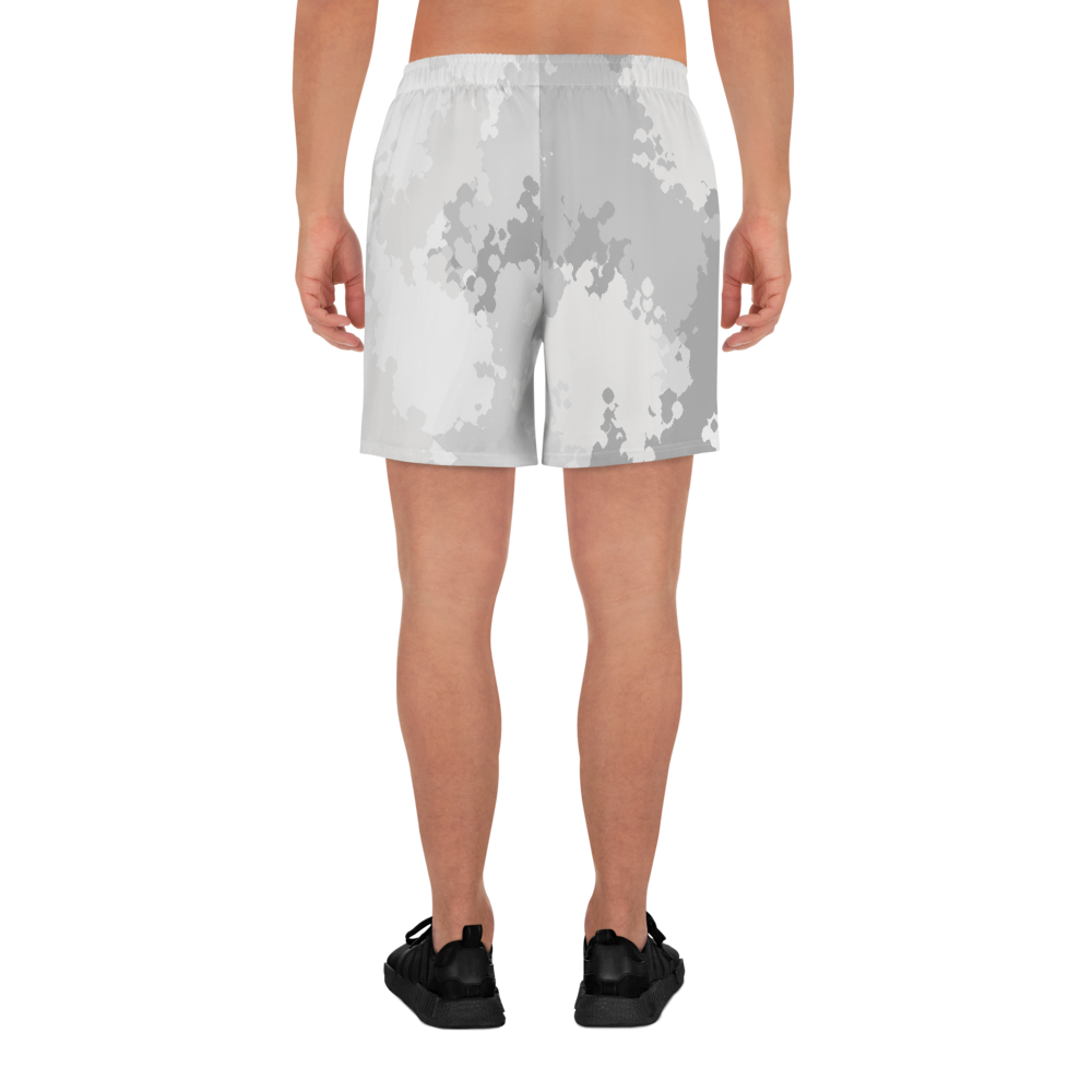 Michigan Upper Peninsula Athletic Shorts (w/ UP USA Flag) | Men's - Snow Camo