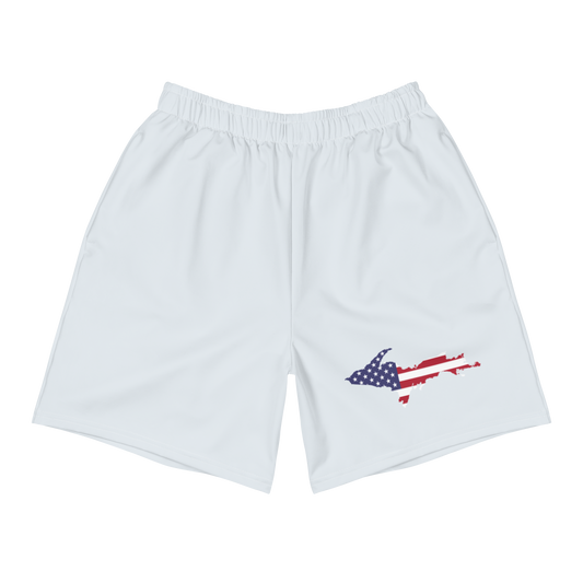 Michigan Upper Peninsula Athletic Shorts (w/ UP USA Outline) | Men's - Gossy White