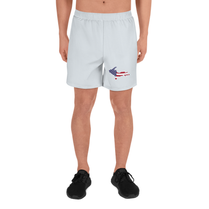 Michigan Upper Peninsula Athletic Shorts (w/ UP USA Outline) | Men's - Gossy White