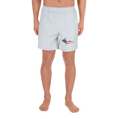 Michigan Upper Peninsula Athletic Shorts (w/ UP USA Outline) | Men's - Gossy White