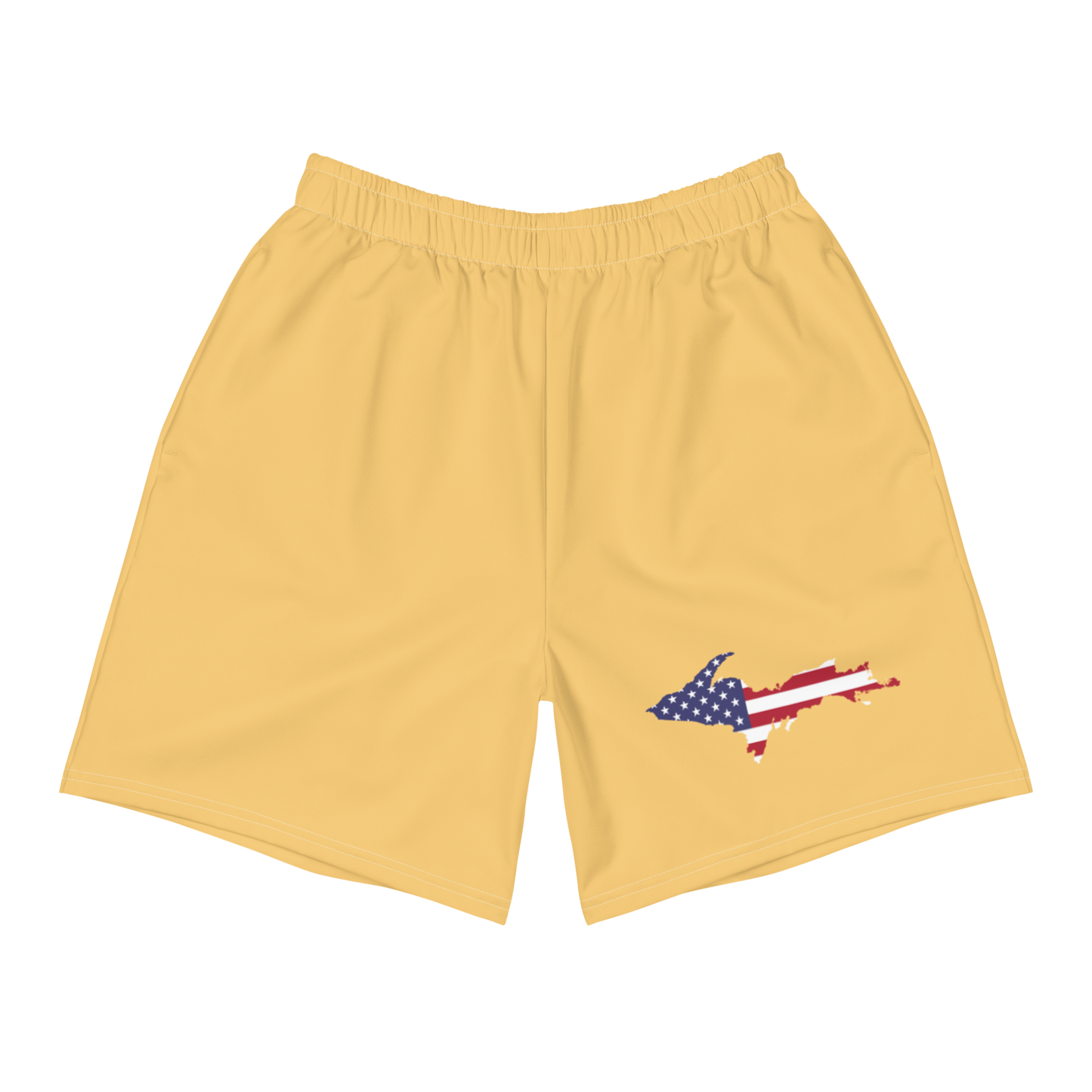 Michigan Upper Peninsula Athletic Shorts (w/ UP USA Flag) | Men's - Citrine