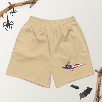 Michigan Upper Peninsula Athletic Shorts (w/ UP USA Flag) | Men's - Maple