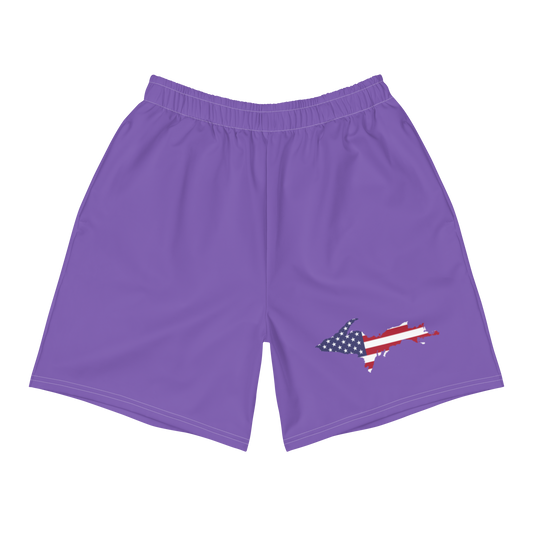 Michigan Upper Peninsula Athletic Shorts (w/ UP USA Flag) | Men's - Lake Iris