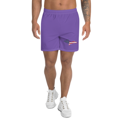 Michigan Upper Peninsula Athletic Shorts (w/ UP USA Flag) | Men's - Lake Iris