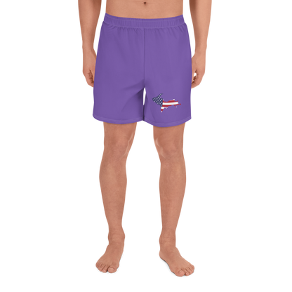 Michigan Upper Peninsula Athletic Shorts (w/ UP USA Flag) | Men's - Lake Iris