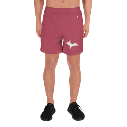 Michigan Upper Peninsula Athletic Shorts (w/ UP Outline) | Men's - Popstar Pink