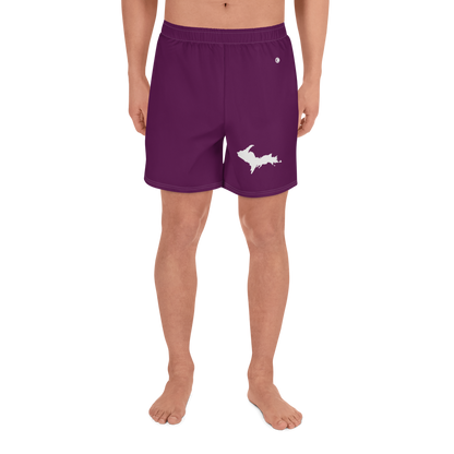 Michigan Upper Peninsula Athletic Shorts (w/ UP USA Flag) | Men's - Tyrian Purple