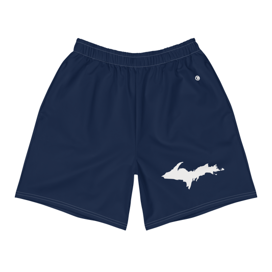 Michigan Upper Peninsula Athletic Shorts (w/ UP USA Flag) | Men's - Navy