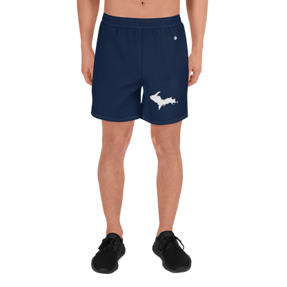 Michigan Upper Peninsula Athletic Shorts (w/ UP USA Flag) | Men's - Navy