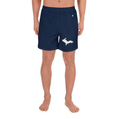 Michigan Upper Peninsula Athletic Shorts (w/ UP USA Flag) | Men's - Navy