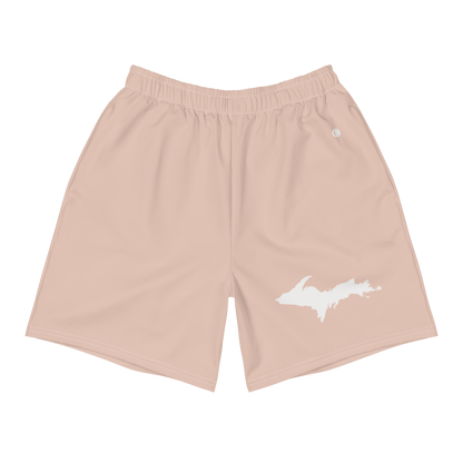 Michigan Upper Peninsula Athletic Shorts (w/ UP USA Flag) | Men's - Rose Gold