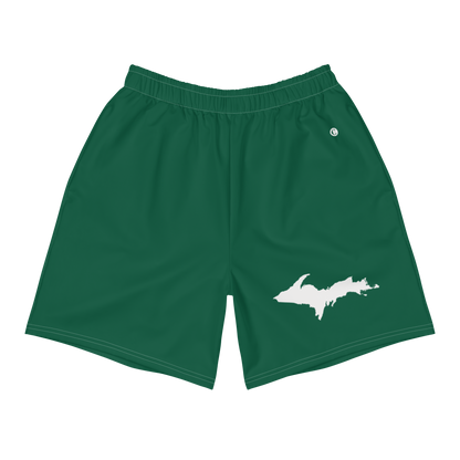 Michigan Upper Peninsula Athletic Shorts (w/ UP USA Flag) | Men's - Superior Green