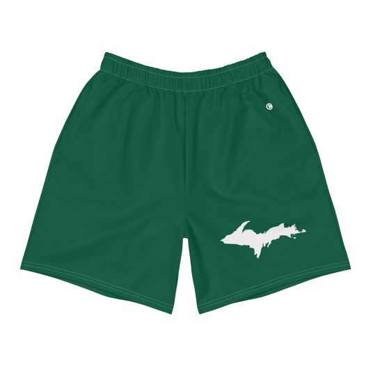 Michigan Upper Peninsula Athletic Shorts (w/ UP USA Flag) | Men's - Superior Green