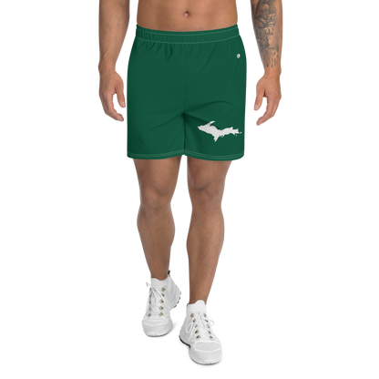 Michigan Upper Peninsula Athletic Shorts (w/ UP USA Flag) | Men's - Superior Green