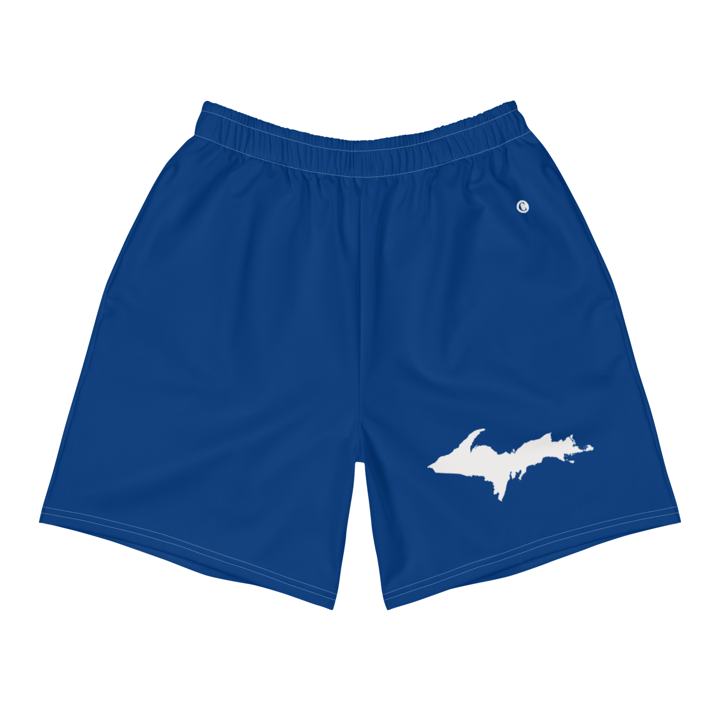 Michigan Upper Peninsula Athletic Shorts (w/ UP USA Flag) | Men's - Dearborn Blue