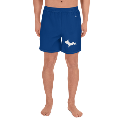 Michigan Upper Peninsula Athletic Shorts (w/ UP USA Flag) | Men's - Dearborn Blue