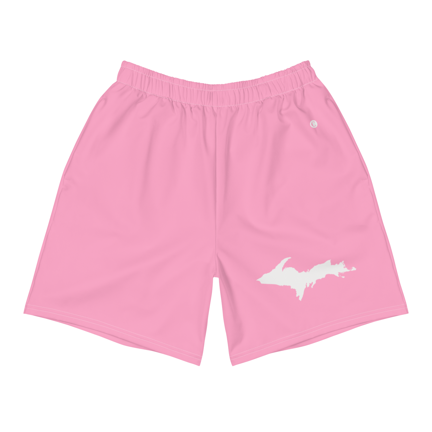 Michigan Upper Peninsula Athletic Shorts (w/ UP USA Flag) | Men's - '67 Caddie Pink