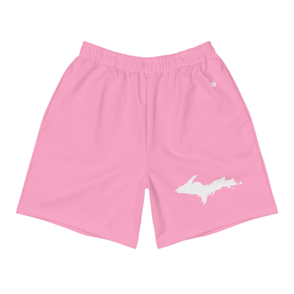 Michigan Upper Peninsula Athletic Shorts (w/ UP USA Flag) | Men's - '67 Caddie Pink