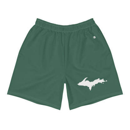 Michigan Upper Peninsula Athletic Shorts (w/ UP USA Flag) | Men's - Ginger Ale Green