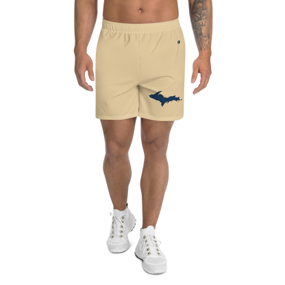 Michigan Upper Peninsula Athletic Shorts (w/ UP USA Flag) | Men's - Maple Color