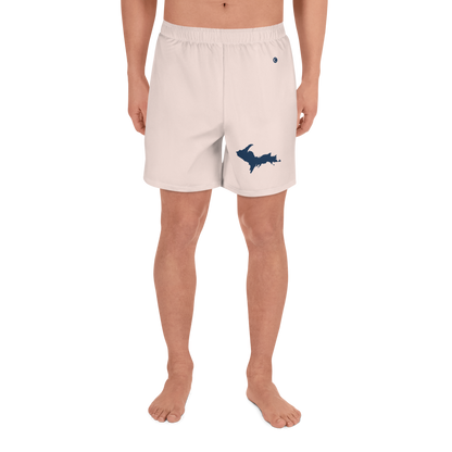 Michigan Upper Peninsula Athletic Shorts (w/ UP USA Flag) | Men's - Champagne Pink