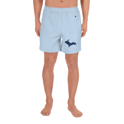 Michigan Upper Peninsula Athletic Shorts (w/ UP USA Flag) | Men's - Light Blue