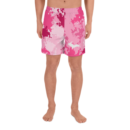 Michigan Upper Peninsula Athletic Shorts (w/ UP USA Flag) | Men's - Pink Camo