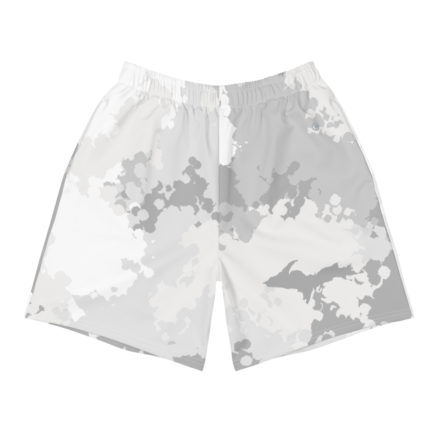 Michigan Upper Peninsula Athletic Shorts (w/ UP USA Flag) | Men's - Snow Camo