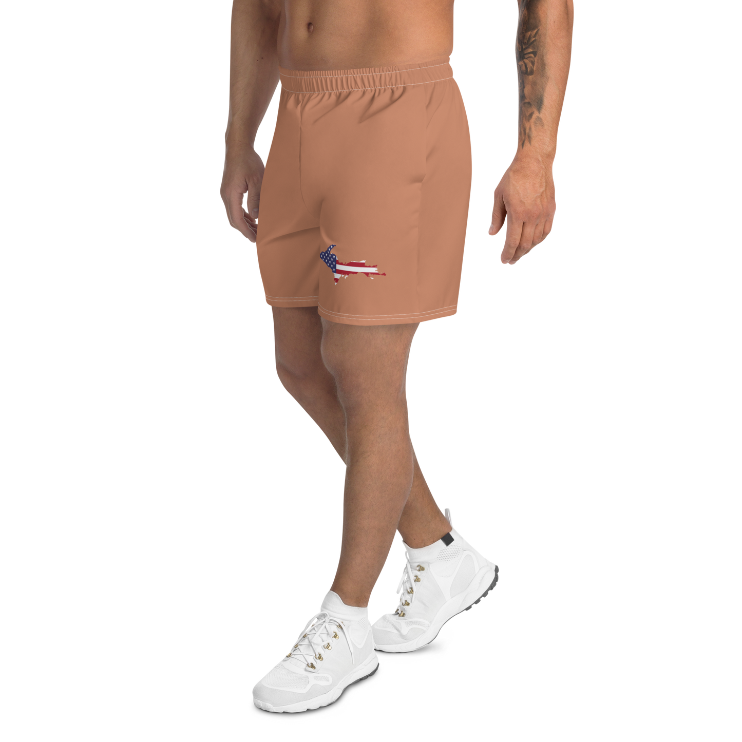 Michigan Upper Peninsula Athletic Shorts (w/ UP USA Outline) | Men's - Copper Color