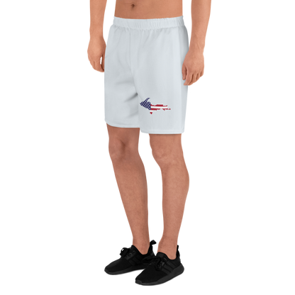 Michigan Upper Peninsula Athletic Shorts (w/ UP USA Outline) | Men's - Gossy White