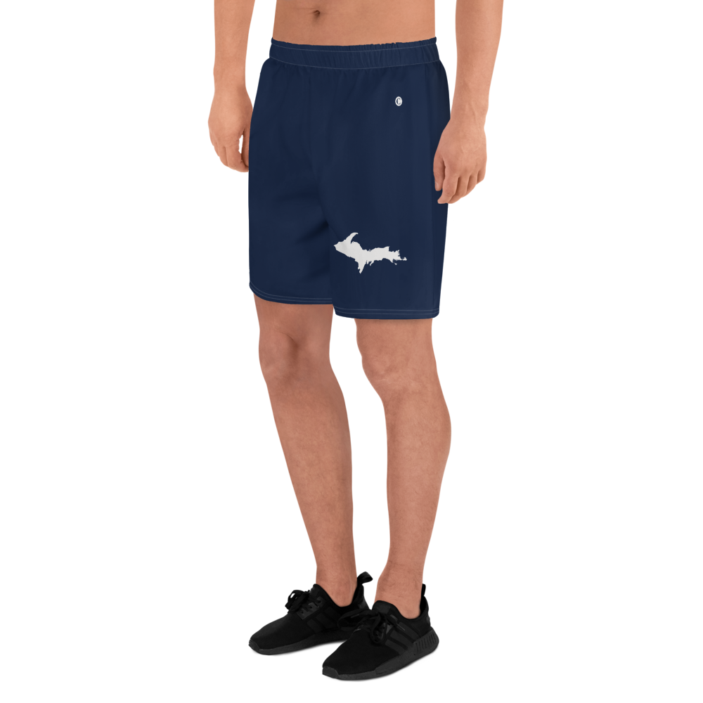 Michigan Upper Peninsula Athletic Shorts (w/ UP USA Flag) | Men's - Navy