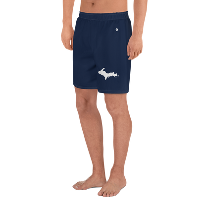 Michigan Upper Peninsula Athletic Shorts (w/ UP USA Flag) | Men's - Navy