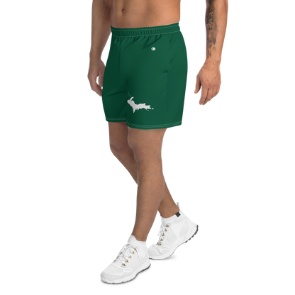 Michigan Upper Peninsula Athletic Shorts (w/ UP USA Flag) | Men's - Superior Green