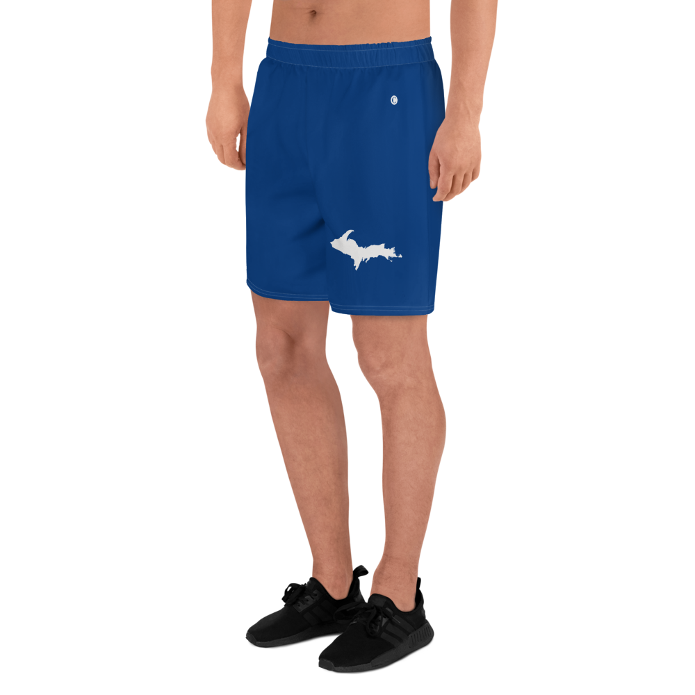 Michigan Upper Peninsula Athletic Shorts (w/ UP USA Flag) | Men's - Dearborn Blue