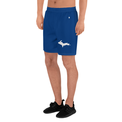 Michigan Upper Peninsula Athletic Shorts (w/ UP USA Flag) | Men's - Dearborn Blue