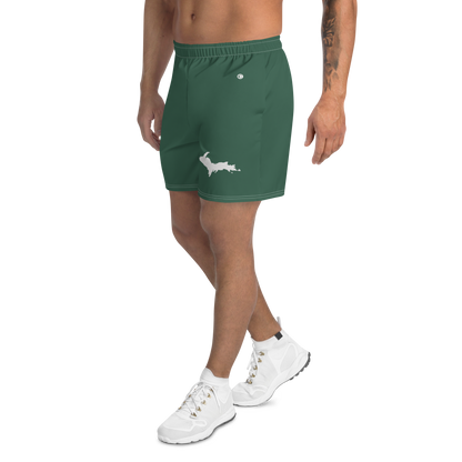 Michigan Upper Peninsula Athletic Shorts (w/ UP USA Flag) | Men's - Ginger Ale Green