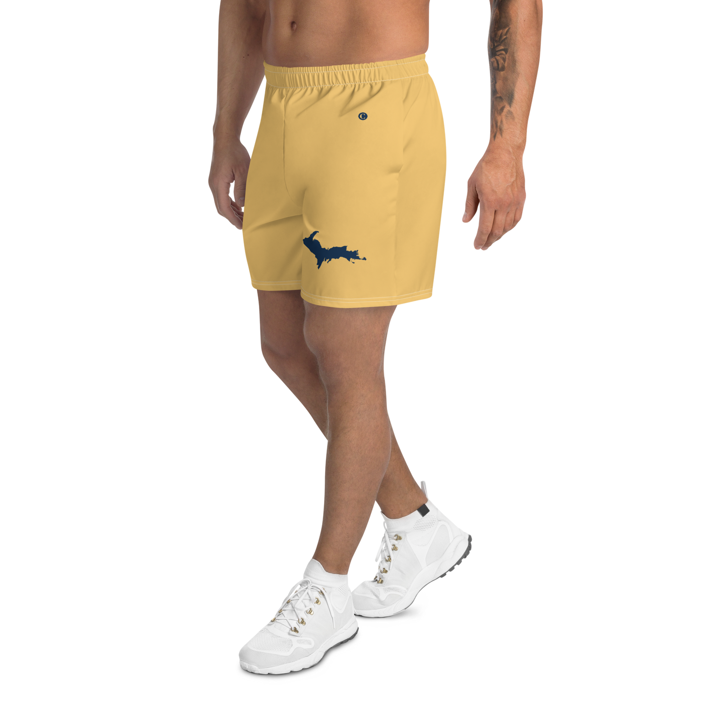 Michigan Upper Peninsula Athletic Shorts (w/ UP USA Flag) | Men's - Citrine