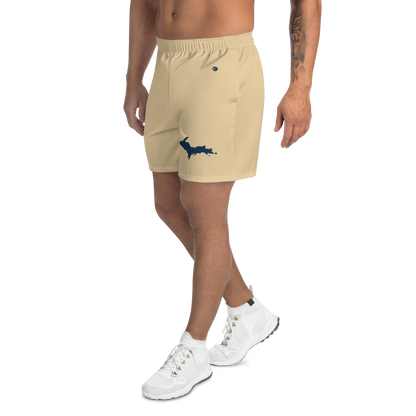 Michigan Upper Peninsula Athletic Shorts (w/ UP USA Flag) | Men's - Maple Color