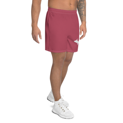 Michigan Upper Peninsula Athletic Shorts (w/ UP Outline) | Men's - Popstar Pink