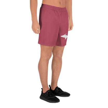 Michigan Upper Peninsula Athletic Shorts (w/ UP Outline) | Men's - Popstar Pink