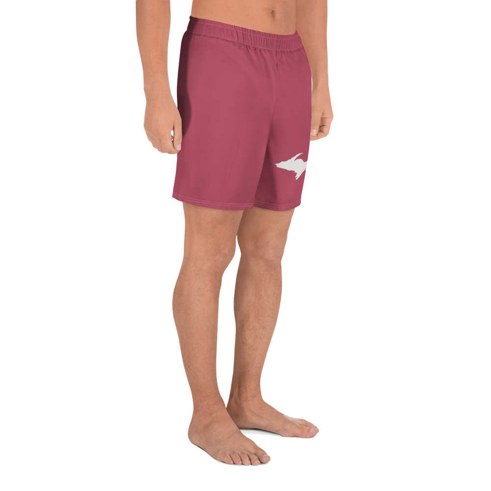 Michigan Upper Peninsula Athletic Shorts (w/ UP Outline) | Men's - Popstar Pink