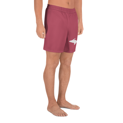 Michigan Upper Peninsula Athletic Shorts (w/ UP Outline) | Men's - Popstar Pink