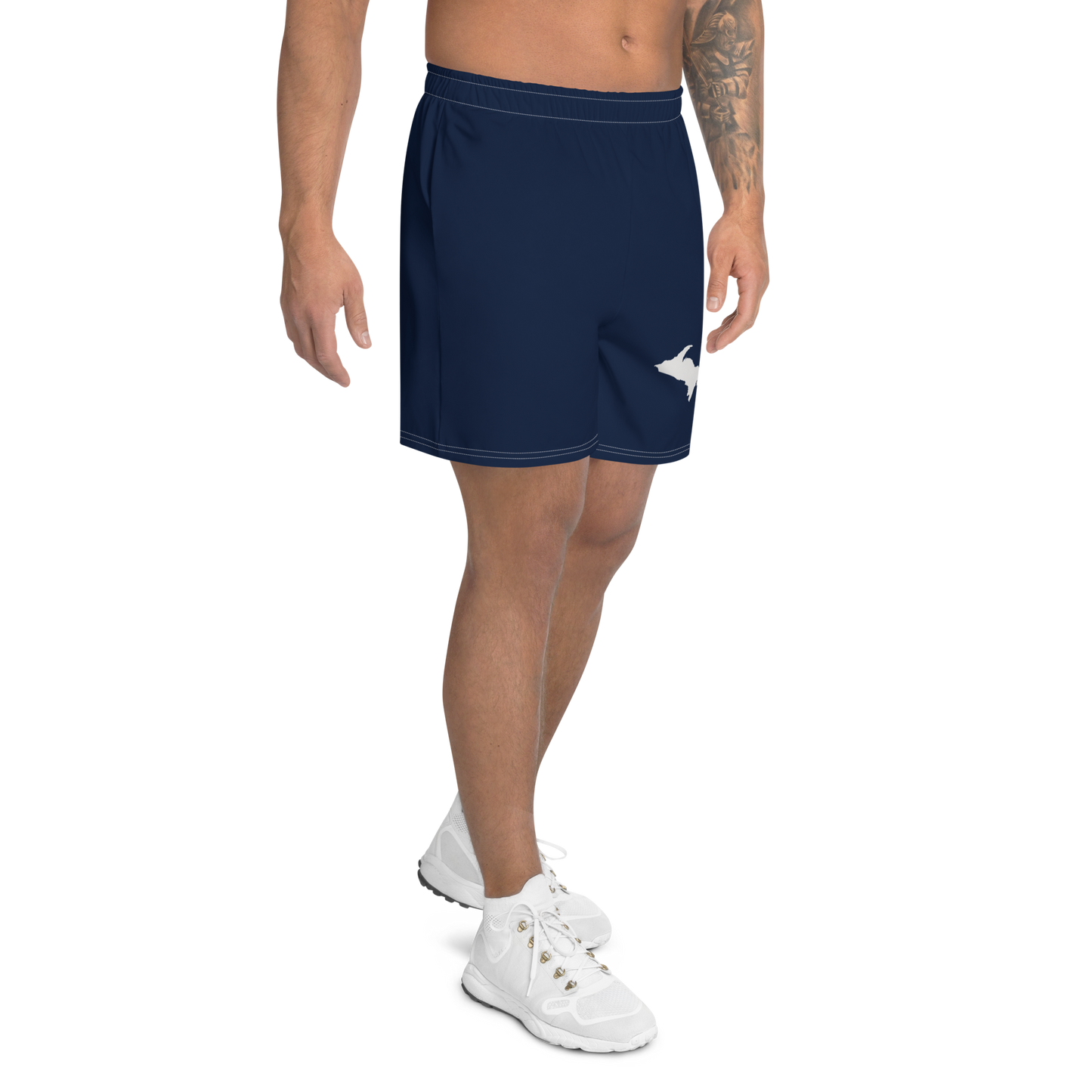 Michigan Upper Peninsula Athletic Shorts (w/ UP USA Flag) | Men's - Navy