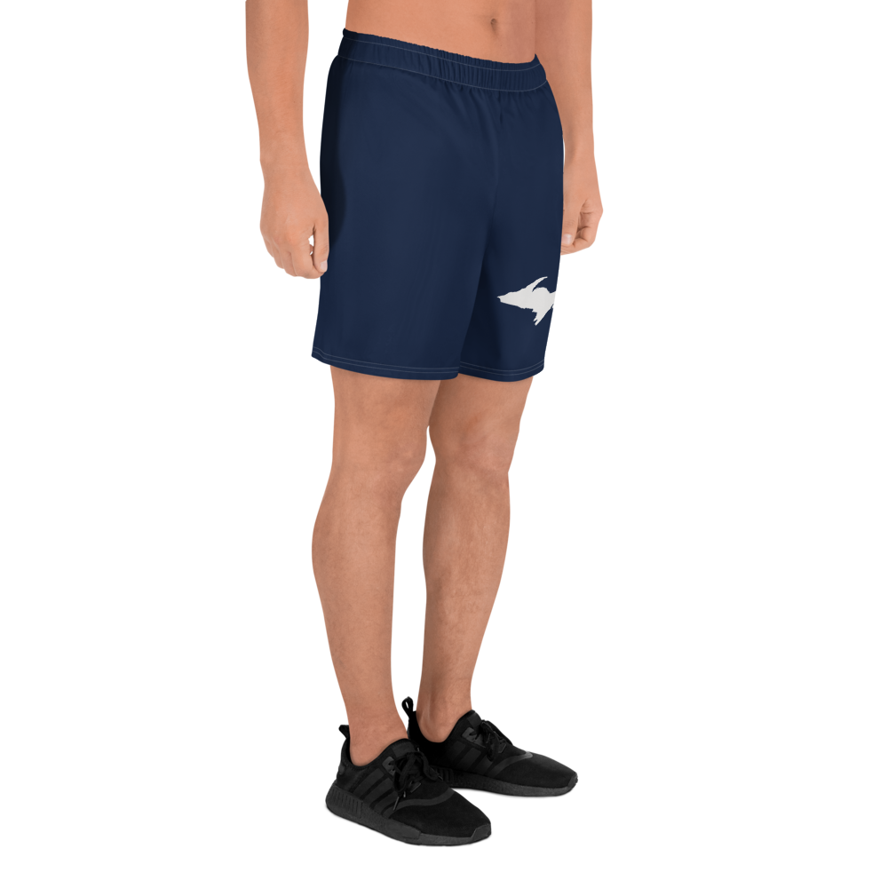 Michigan Upper Peninsula Athletic Shorts (w/ UP USA Flag) | Men's - Navy