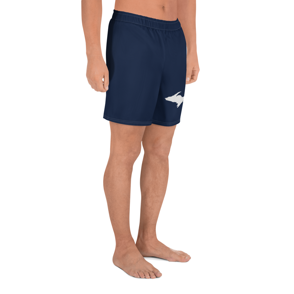 Michigan Upper Peninsula Athletic Shorts (w/ UP USA Flag) | Men's - Navy