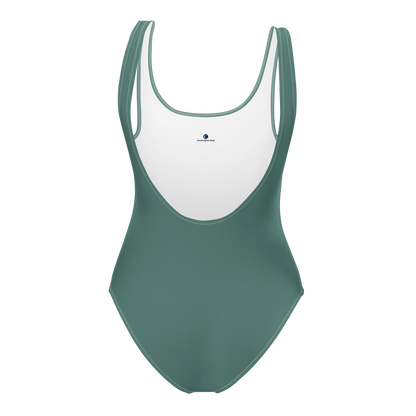 Michigan Upper Peninsula One-Piece Swimsuit (w/ Copper Outline) | Copper Green